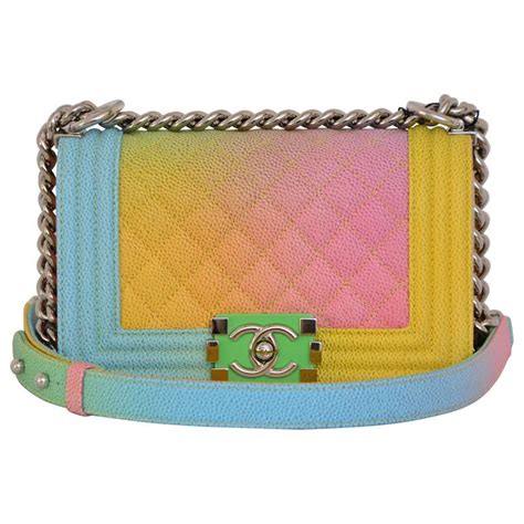 rainbow chanel purse|boy chanel bag price.